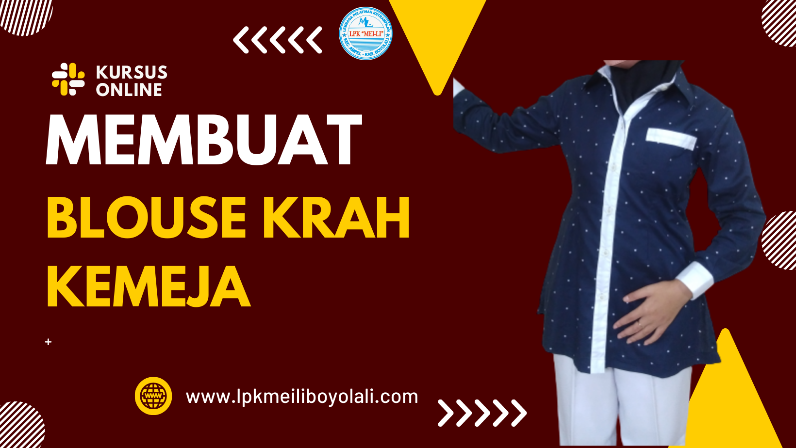 Membuat Blouse Krah Kemeja