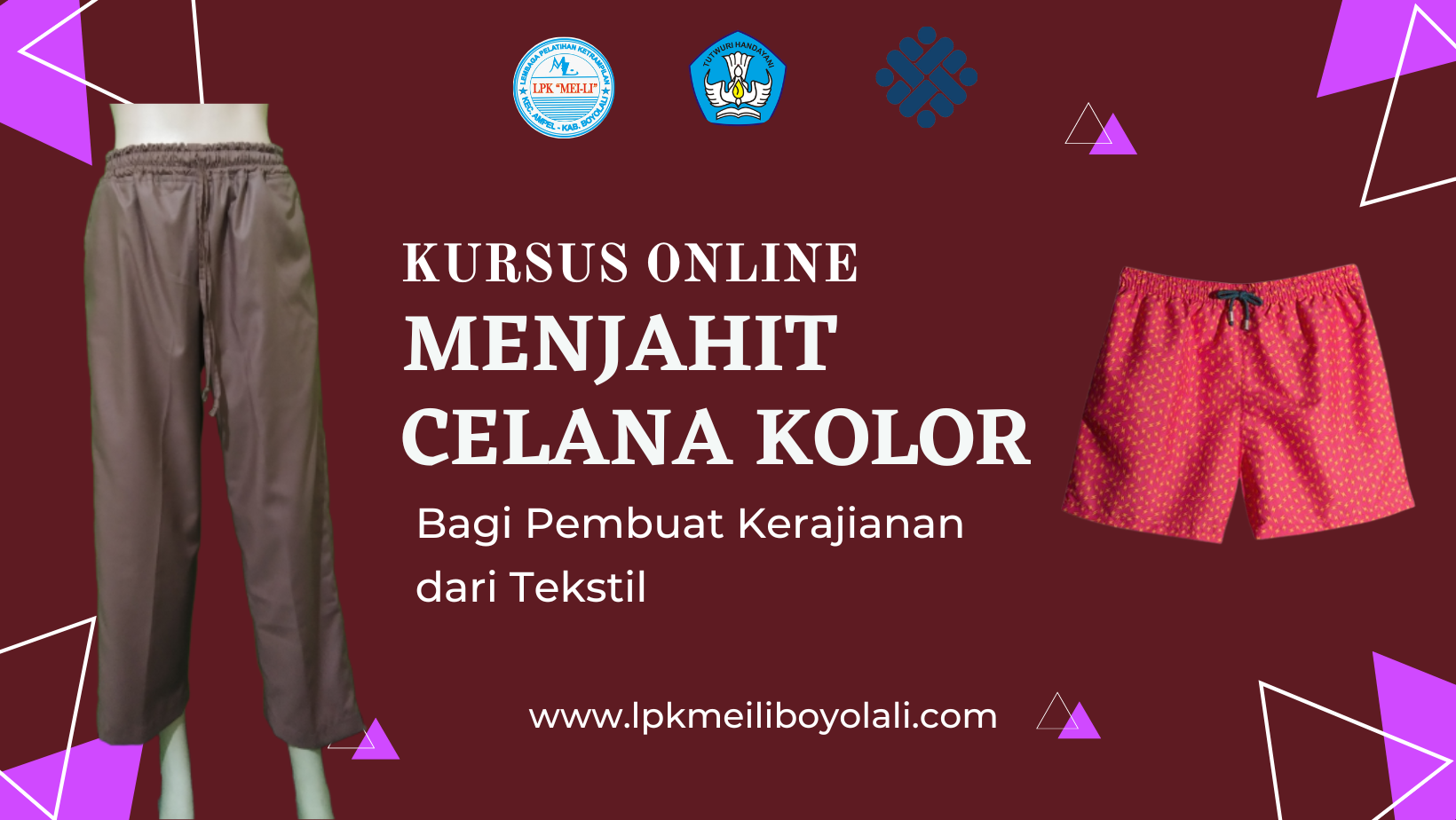 Menjahit Celana Kolor Bagi Pengrajin Dari Tekstil