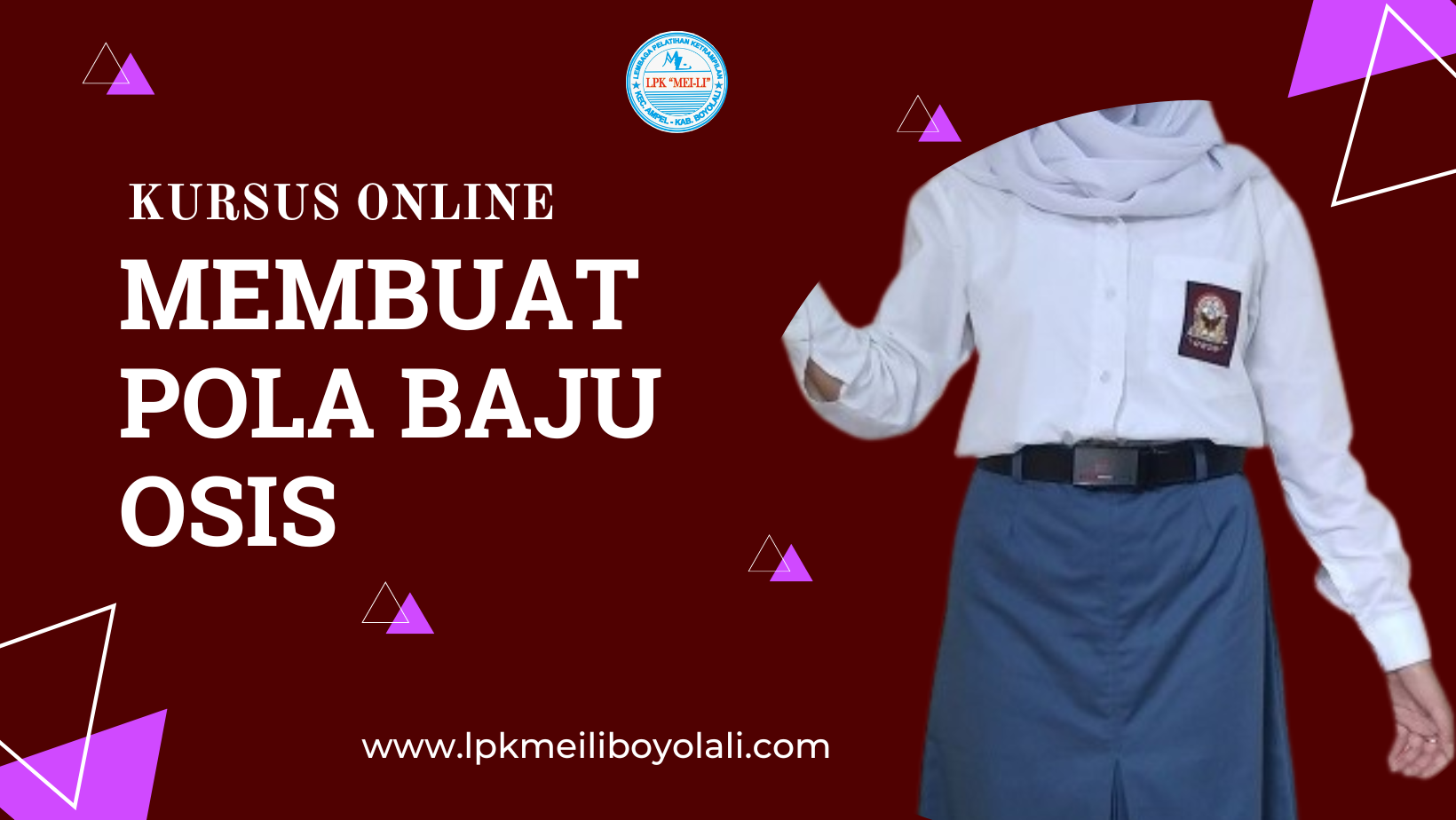 Membuat Pola Baju Osis