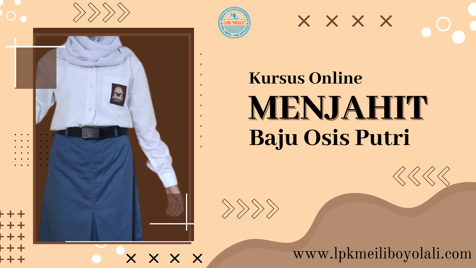 Menjahit Baju Osis