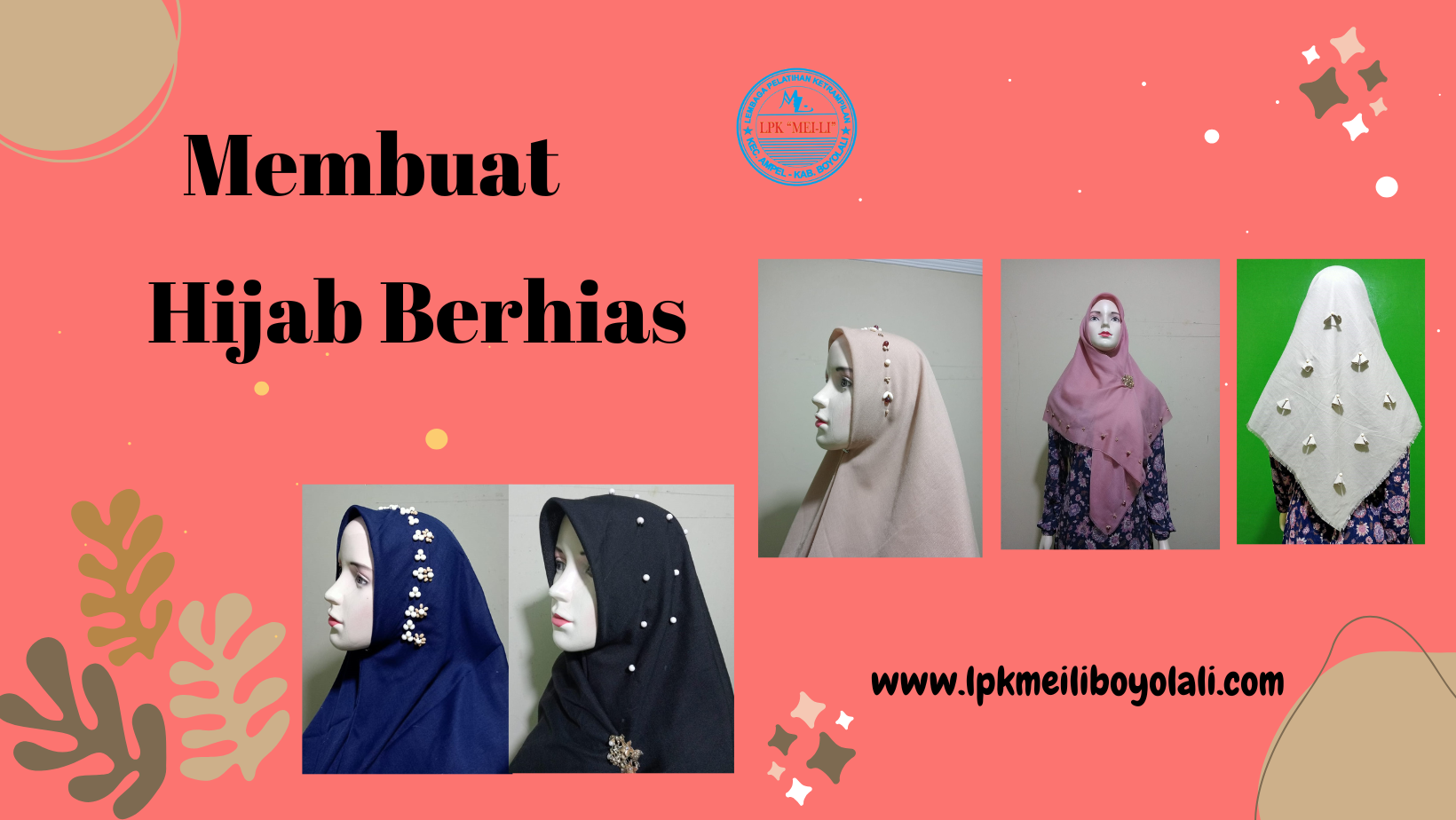 Membuat Hijab Berhias